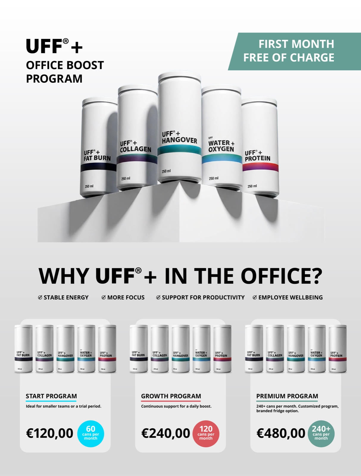 UFF® + BÜRO BOOST PROGRAMM WACHSTUM (120-Pack)
